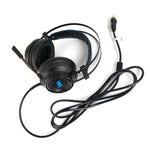 7.1 Gaming Headset Headphones with Microphone for PC Computer for Xbox One Professional Gamer Surround Sound RGB Light