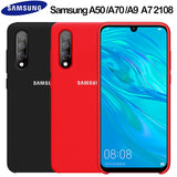 Samsung A50 Case Original Liquid Silicone Soft Protection Back Cover Samsung Galaxy A70 A50 A30 A10 A8 A6 Plus A9 A7 2018 Case