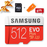 SAMSUNG Microsd Card 256G 128GB 64GB 32GB 16GB 8GB 100Mb/s Class10 U3 U1 SDXC Grade EVO+ Micro SD Card Memory Card TF Flash Card