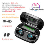 S11 3500mAh Power Bank Earphones Bluetooth Wireless Sport In Ear TWS Gaming Headset Noise Earbuds with Mic for IPhone Xiaomi