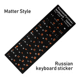 Keyboard Stickers Strong Stickiness For Russian/English/French/Korean/Hebrew/Arabic/Spanish PC/Laptop/Notebook Keyboard Layout