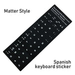 Keyboard Stickers Strong Stickiness For Russian/English/French/Korean/Hebrew/Arabic/Spanish PC/Laptop/Notebook Keyboard Layout