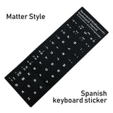 Keyboard Stickers Strong Stickiness For Russian/English/French/Korean/Hebrew/Arabic/Spanish PC/Laptop/Notebook Keyboard Layout