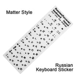 Keyboard Stickers Strong Stickiness For Russian/English/French/Korean/Hebrew/Arabic/Spanish PC/Laptop/Notebook Keyboard Layout