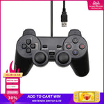 Wired USB Controller Gamepad For WinXP/Win7/Win8/Win10 For PC Computer Laptop Black Game Joystick