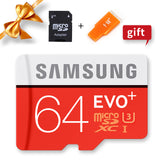 SAMSUNG Microsd Card 256G 128GB 64GB 32GB 16GB 8GB 100Mb/s Class10 U3 U1 SDXC Grade EVO+ Micro SD Card Memory Card TF Flash Card