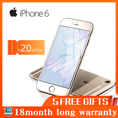 Refurbished Apple IPhone 6 Dual Core IOS Smartphone 4.7 Inch IPS RAM 4G LTE Mobile Phone  iPhone 6 ROM 16G 32G 64G 128G