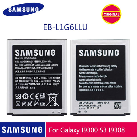 SAMSUNG Original Phone Battery EB-L1G6LLU 2100mAh For Samsung Galaxy S3 i9300 i9305 i747 i535 L710 T999 Replacement Batteries
