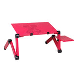 Laptop Table Stand With Adjustable Folding Ergonomic Design Stand Notebook Desk  For Ultrabook, Netbook Or Tablet With Mouse Pad