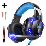 3.5mm Gaming Headphone Gaming Headset Casque Gamer Stereo Headphone With Microphone Mic Led Game Headsets For PC Computer PS4