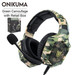 ONIKUMA K8 PS4 Headset casque Wired PC Gamer Stereo Gaming Headphones with Microphone LED Lights for XBox One/Laptop Tablet