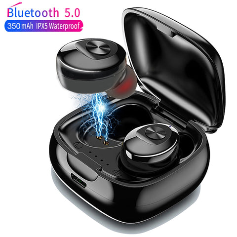 XG12 TWS Bluetooth 5.0 Earphone Stereo Wireless Earbus HIFI Sound Sport Earphones Handsfree Gaming Headset with Mic for Phone